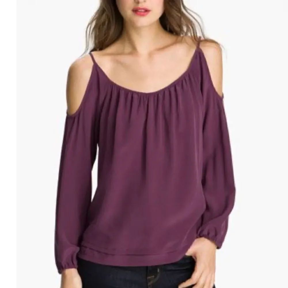 Adriano Goldschmied AG silk cold shoulder top